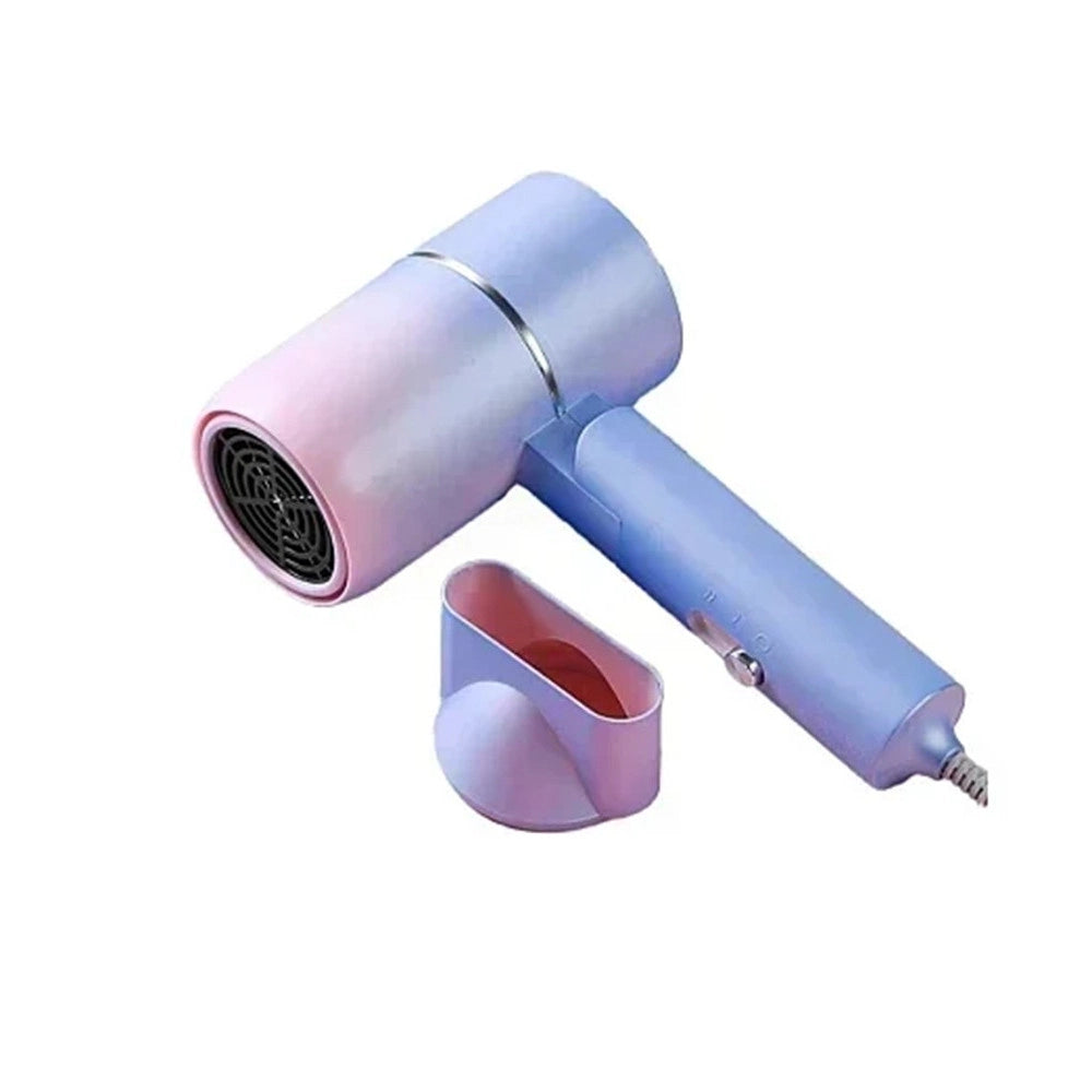 Trade Shop - Asciugacapelli 2000 W Design Portatile Pieghevole Asciugatura Rapida A Ioni Q-m069 -