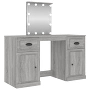 Toeletta con illuminazione a LED 130 x 50 x 132,5 cm grigio Sonoma 02_0006415