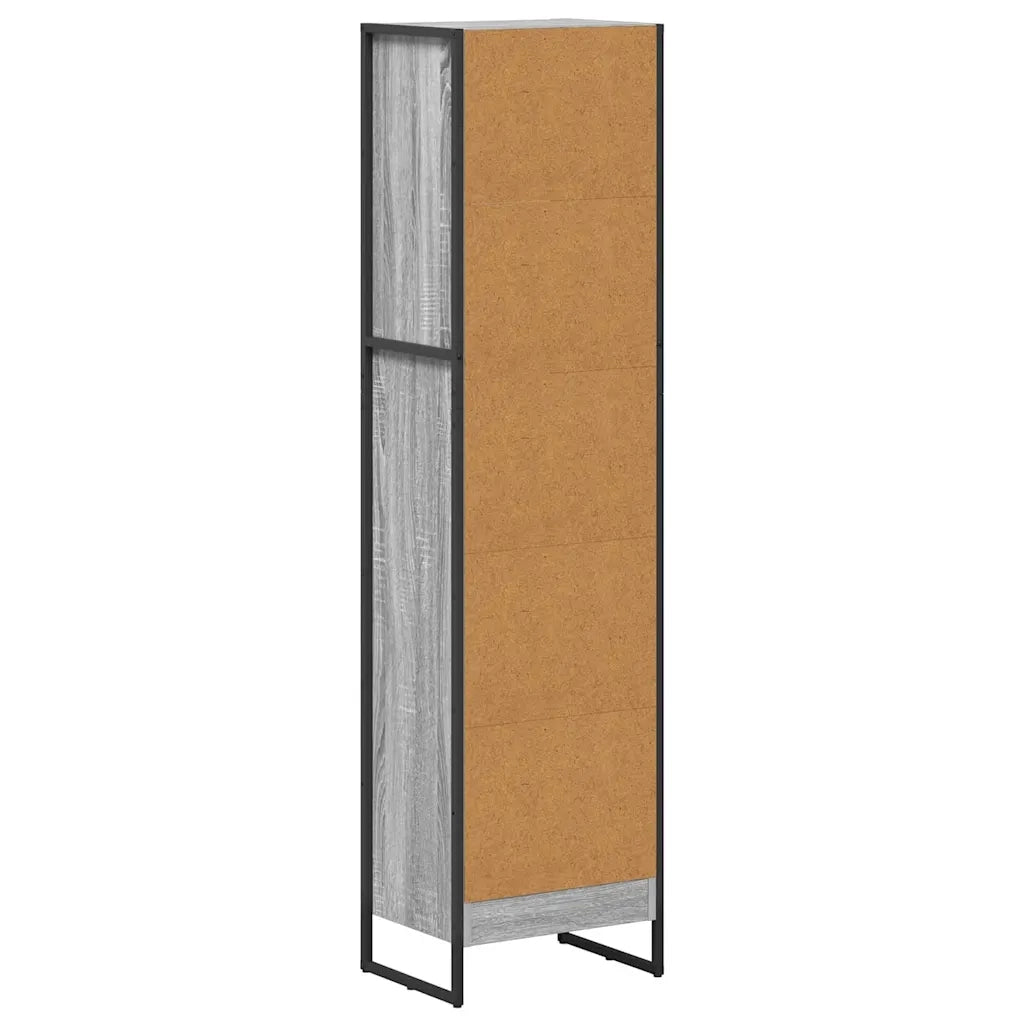 Armadio per Libri Grigio Sonoma 40 x 30 x 155 cm