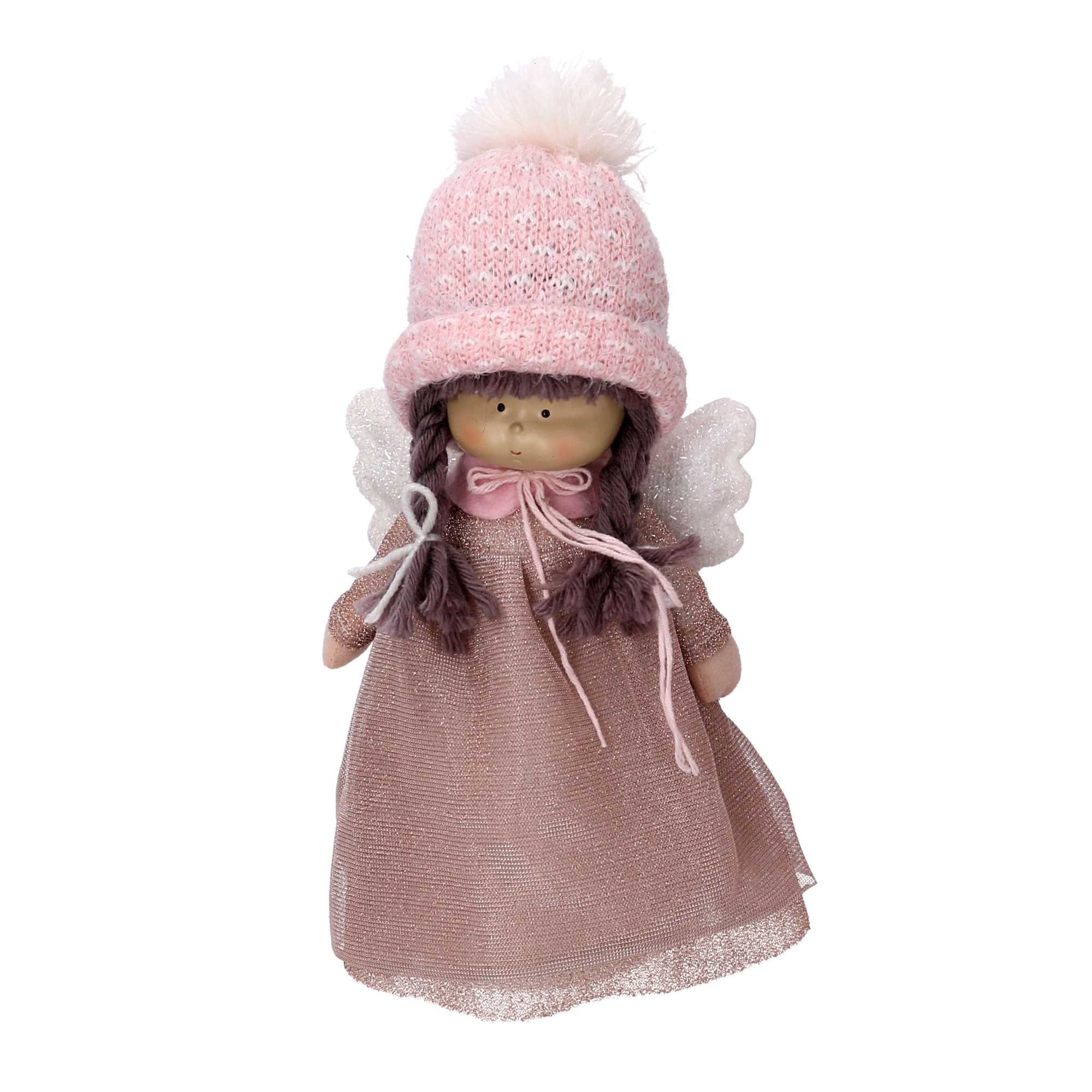 Angelo tessuto rosa cm 17x13xh28