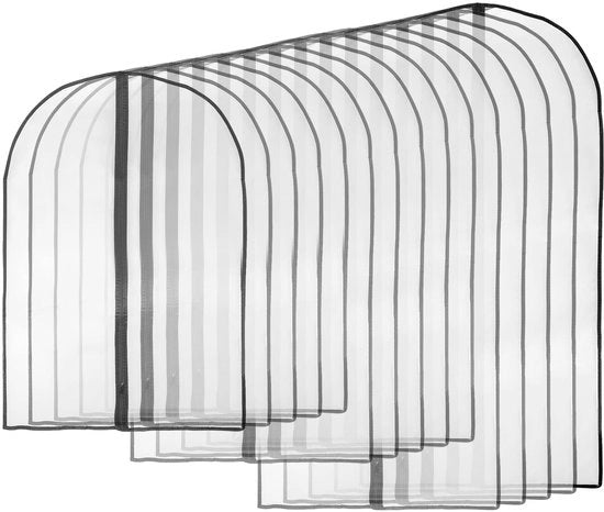Zak per viaggio impermeabile 15 pezzi - Borsa per abiti stoffa impermeabile - Contenitore per vestiti con cerniera - Dimensioni per uomo/donna - Adatto per gonne