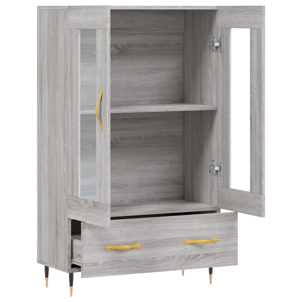 Credenza-Buffet-Armadio da cucina Grigio Sonoma 69,5x31x115 cm in Legno Multistrato 777778