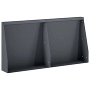 Muro di contenimento 2 pz 40 x 12 x 30 cm Acciaio Antracite 8015243