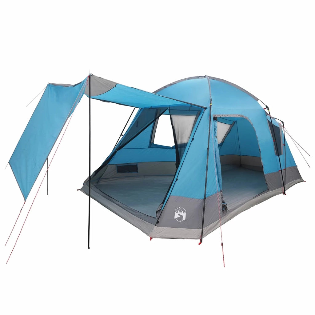 Tenda Capanna con tetto Blu 8 persone Poliestere e Acciaio 42028576