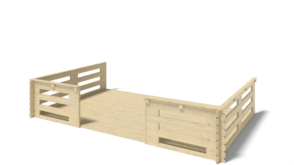 Veranda - 15 m2 - 5m x 3m - colore: naturale - DOM616 - ALTANKA