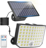 Lampada esterna alimentata da pannelli solari con sensore di movimento - 256 LED - IP65 Resistente all'acqua - 3 Impostazioni per giardino e area di accesso