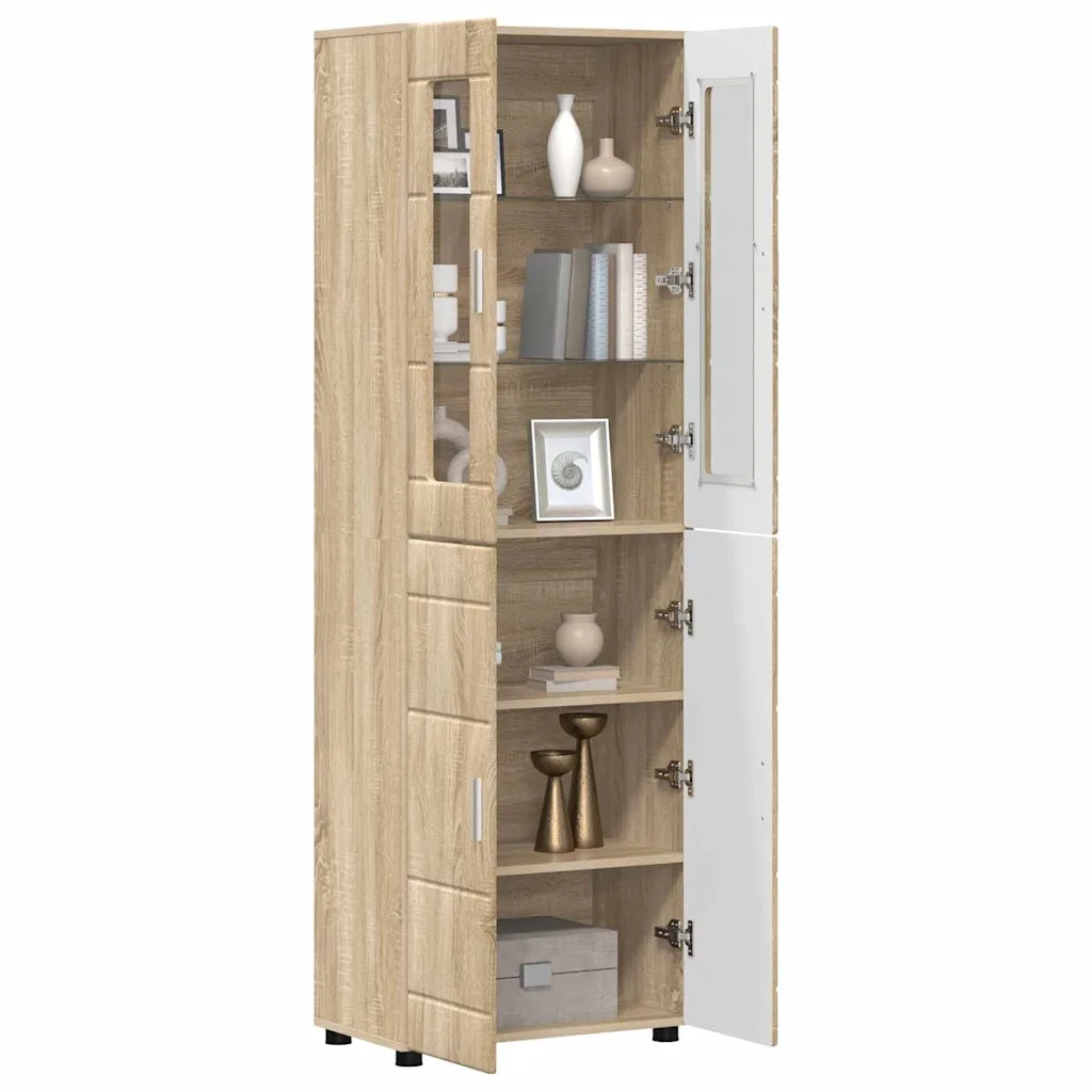 Credenza con lo scaffale FLORIN Rovere Sonoma 60 x 35 x 182 cm