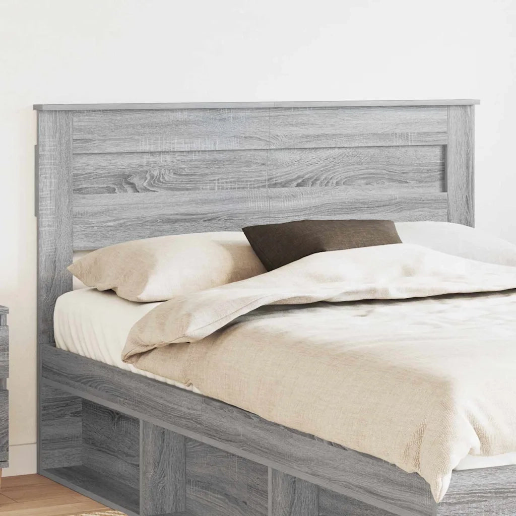 Testiera-Testata-Testiera Decorativa Grigio Sonoma 140 cm Legno multistrato 589909