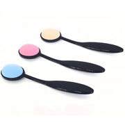 Trade Shop - Pennello Ovale Spazzola 019 Applicatore Fondotinta Correttore Make Up Trucco -