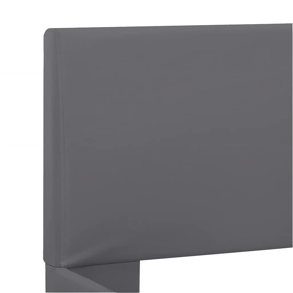 Giroletto con LED Grigio in Similpelle 180x200 cm