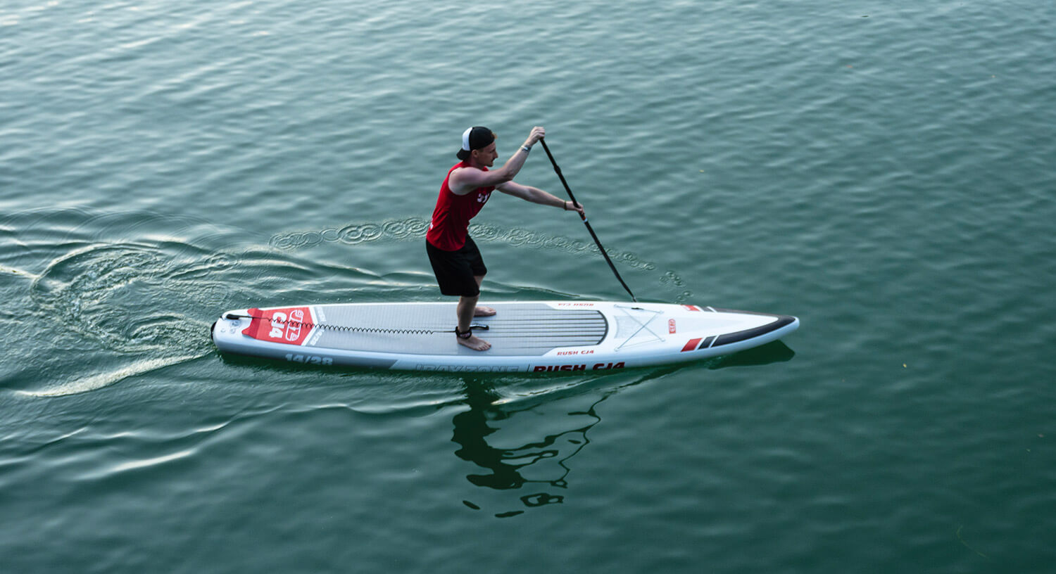SUP Tavola Stand Up Paddle Gonfiabile 426x71x15 cm con Pagaia Zaino e Accessori Jbay.Zone Rush CJ4