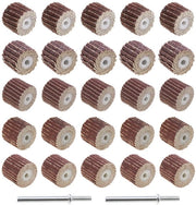 Set di Carta Abrasiva 20 pezzi - Disco abrasivo 80/120/240/320/600 guscio - Adatto per Strumenti Rotanti - 13x12x3 mm - Tela abrasiva Emery