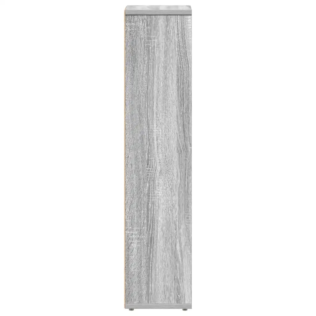 Mobiletto da bagno con portarotolo Grigio Sonoma 20,5x20x90 cm 858511