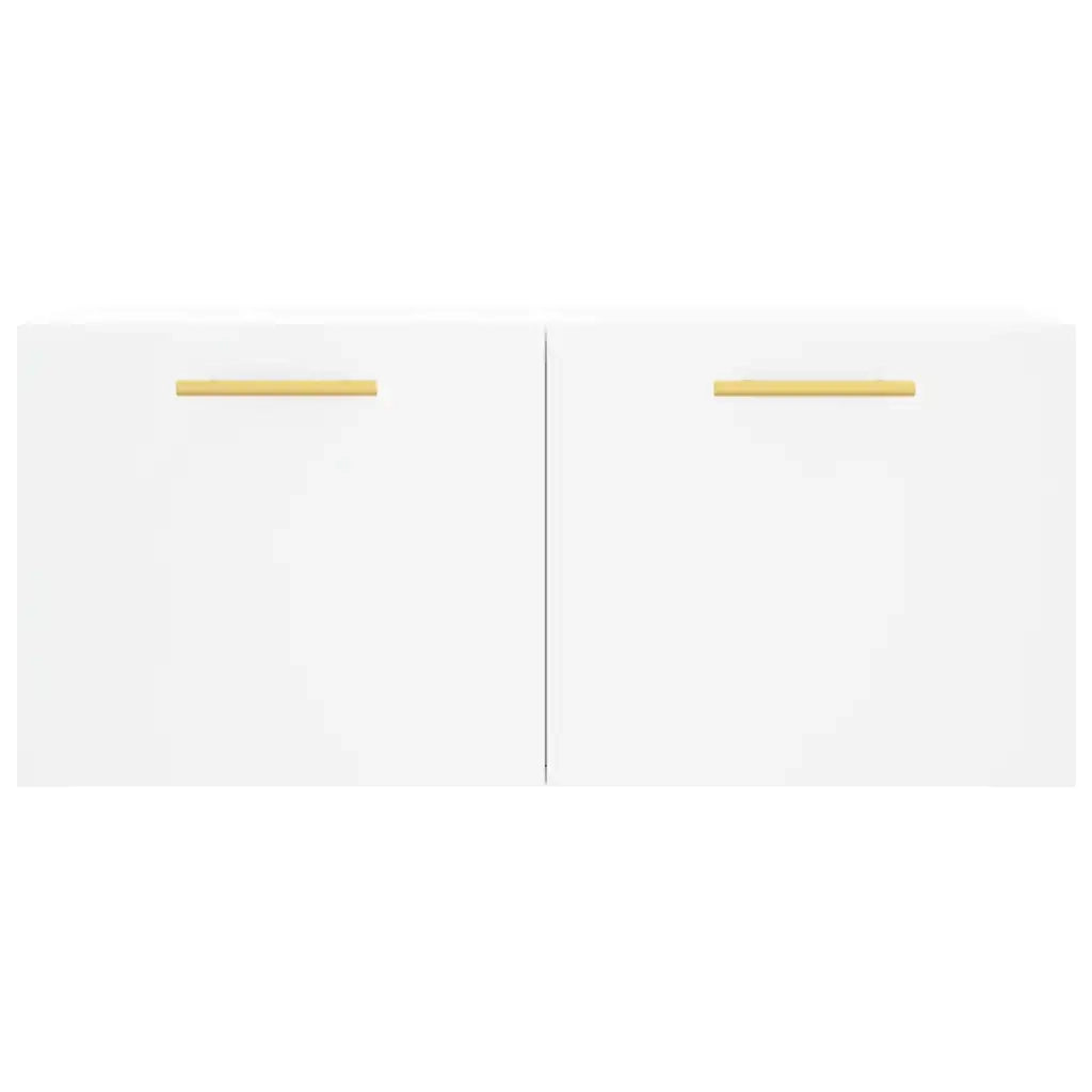 Armadietto a Muro | Mobile a Parete Bianco 80x36,5x35 cm in Legno Multistrato