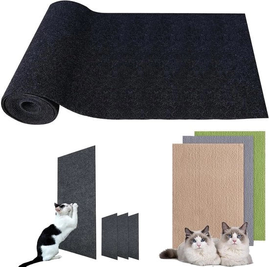 Krabbata per gatti autoadesiva, 40 x 200 cm, scala per gatti DIY per arrampicata, krabbata per protezione dei tappeti, parete autoadesiva per gatti tagliabile, pioli per gatti per protezione dei mobili dai graffi.