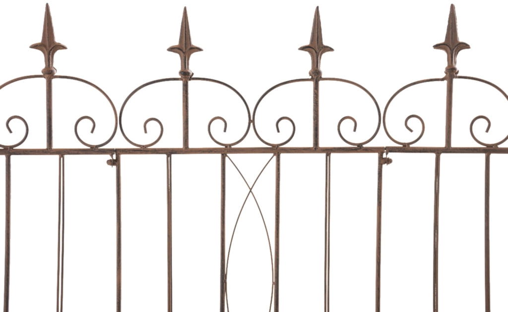 Set di 4 recinzioni da giardino Mangold antico marrone