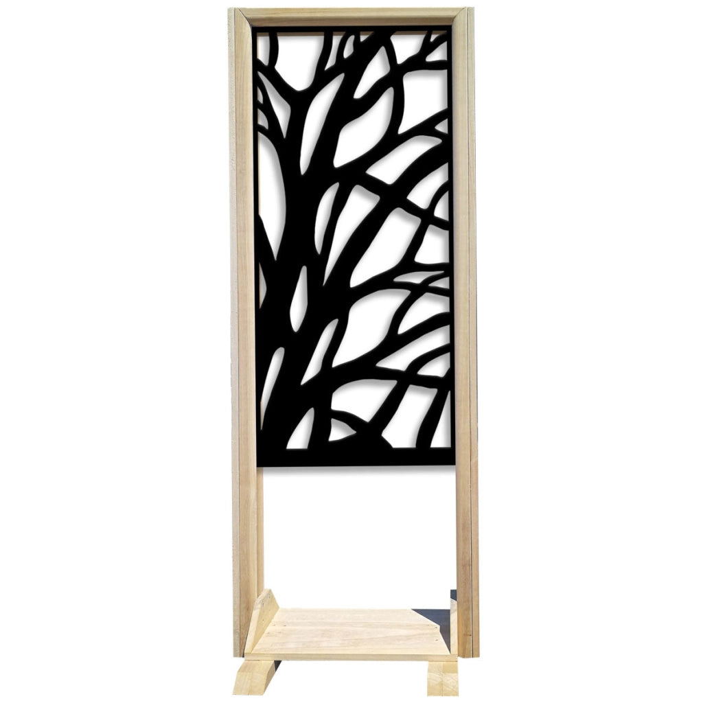 ALBERI - Separè  - Paravento modulabile - 70x190cm - in Legno e PVC Colore: nero