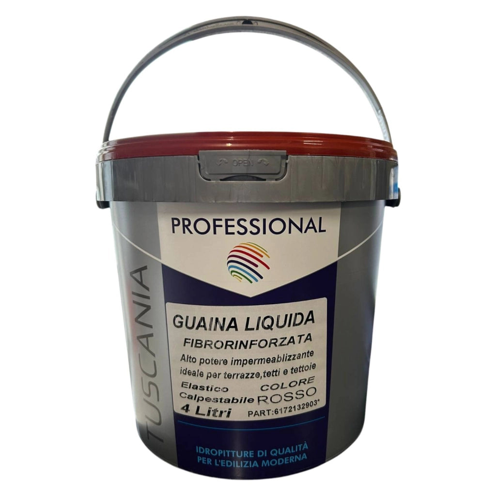 GUAINA LIQUIDA FIBRORINFORZATA ROSSO 4LITRI