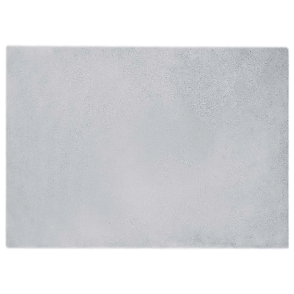 Tappeto antiscivolo in sintetica di coniglio OLITE Grigio 42021683