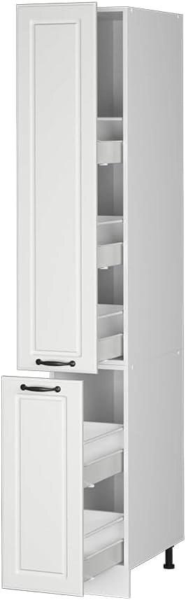 Armadio da farmacia R-Line, Bianco casa di campagna, 30 cm, per la libera combinazione all'interno di sistemi cucina modulari