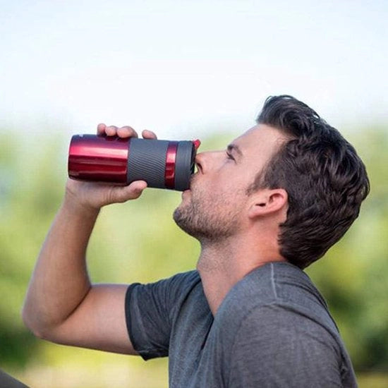 Bicchierino termos Isolante in acciaio inossidabile per caffè da prendere via - lavastoviglie resistente - BPA libero - 6 ore caldo - funziona auto da guidare - 470 ml.