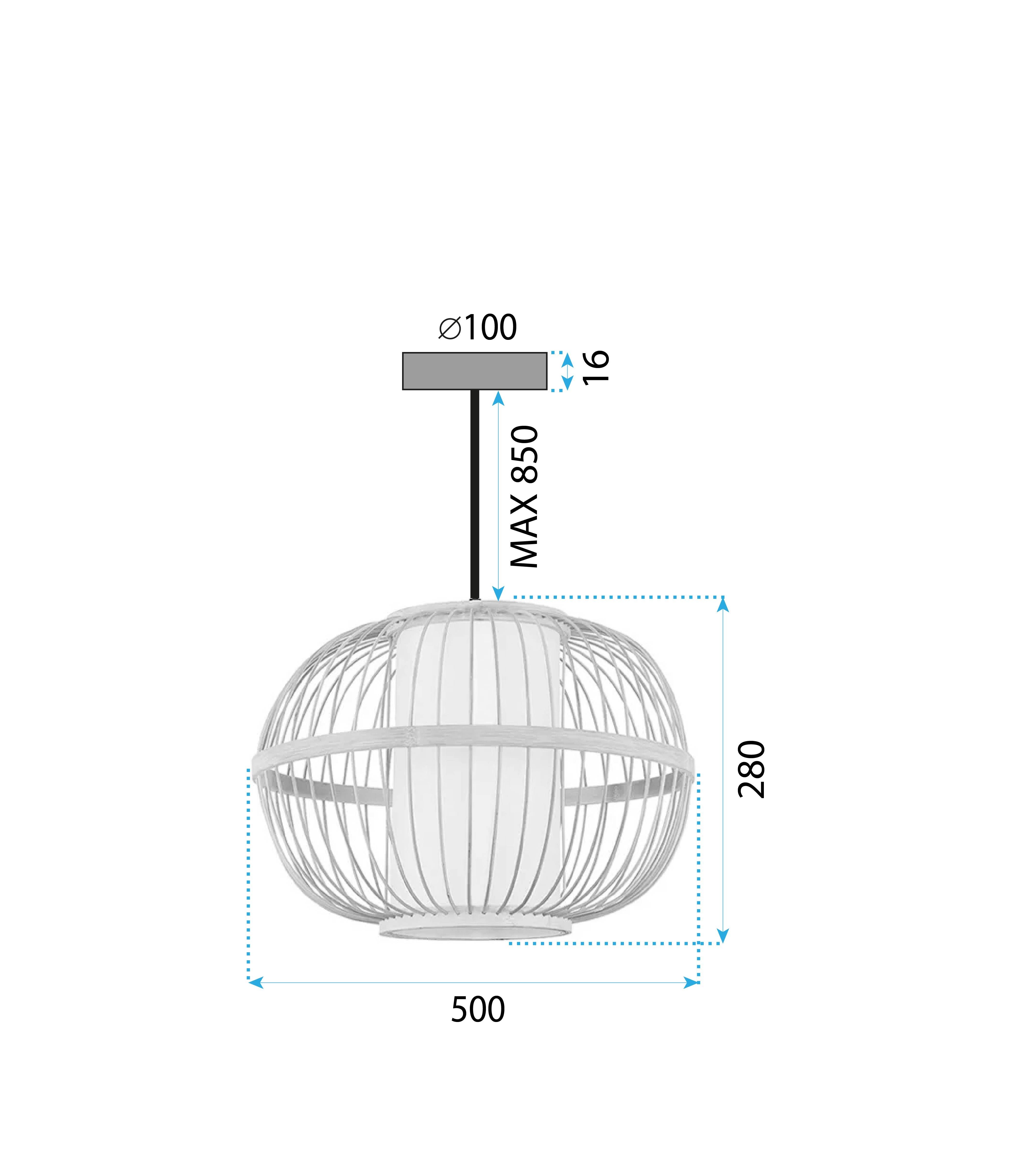 Lampada Boho APP1632-1CP 50cm