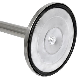 Colonnina Tendinastro 3 metri in Acciaio Inox Spazzolato Ø36x101 cm Nastro Blu