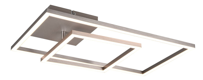 Plafoniera da Interno a LED SMD in Metallo Nickel Opaco