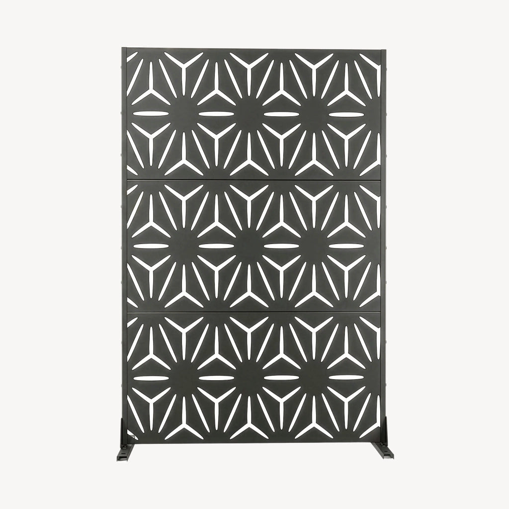 Pannello Divisorio Kilsturd in Acciaio Zincato con Motivo Decorativo 180x120 cm - Antracite casa.pro