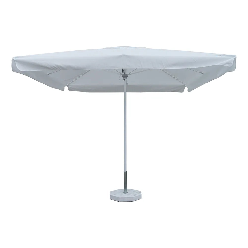 Tempo Style - Ombrellone per esterni Vomero con telo bianco e palo bianco lucido 3 x 3 m