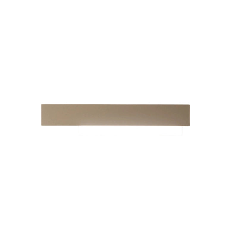 Doha - Applique led da parete moderna 25W - Alluminio bianco e tortora, luce calda 3000K, 2110lm, design lineare, IP20, per interni, l.70x15cm