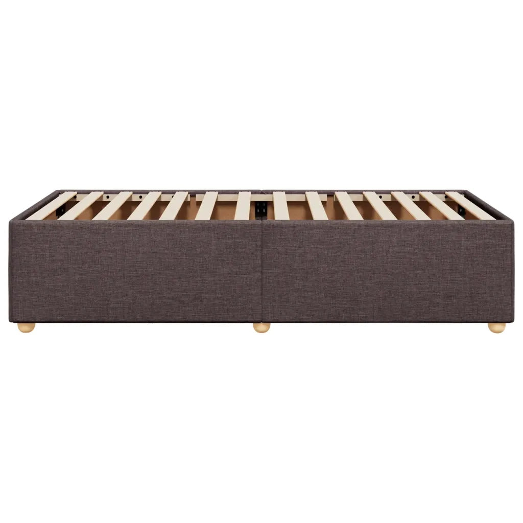Giroletto senza Materasso Marrone Scuro 80x200 cm Tessuto 3284690