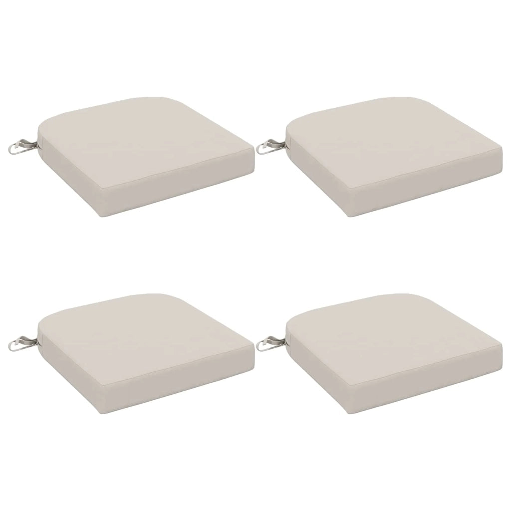 Cuscini per sedile a 4 pezzi SOEST 4 pcs 100% Poliestere Bianco 945172