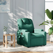 Divano Sedia-Poltrona Reclinabile in Tessuto Verde Scuro 312908