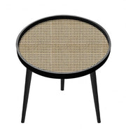 Tavolino 50x50x45 cm Josine in Legno Nero