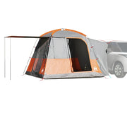 vidaXL Tenda da Campeggio 4 Persone Grigio e Arancione Impermeabile