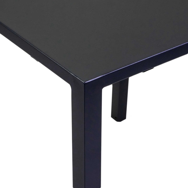 Tavolo alluminio regolabile Alma antracite quadro cm 60x60h75