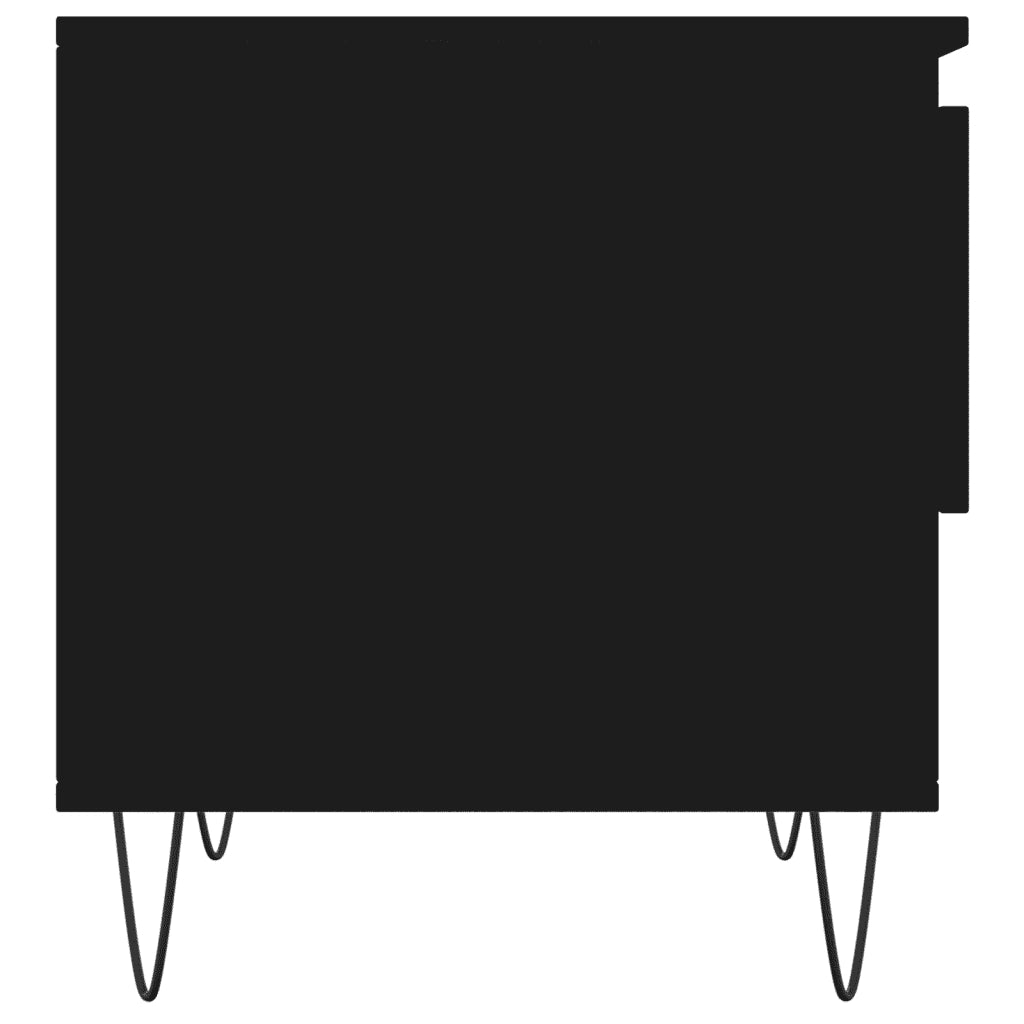 Tavolino da salotto | Tavolino da caff¨¨ | Tavolino da Soggiorno Nero 50x46x50 cm in Legno Multistrato