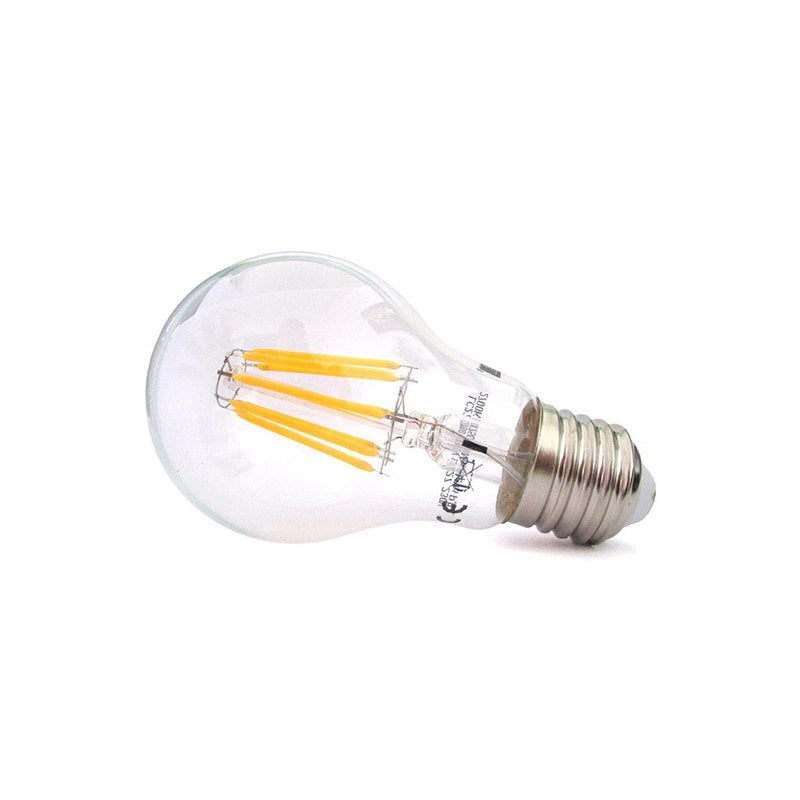 Lampada Filo Led Con Filamento E27 A60 8W 360 Gradi Bianco Caldo 2700K Bulbo Sfera Palla Goccia Come Lampade Tradizionali SKU-4407