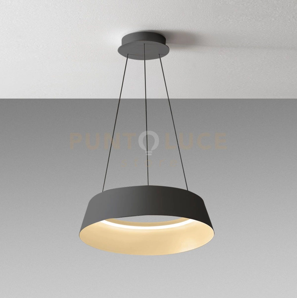JULIETTE S -LAMPADARIO A SOSPENSIONE NERO E ORO 3000K 2200LM 50W DIMMERABILE
