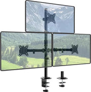 Monitorarm perimetrale per scrivania - stazione monitor regolabile - schermo da 17 a 35 pollici - capacità di carico 10 kg per braccio
