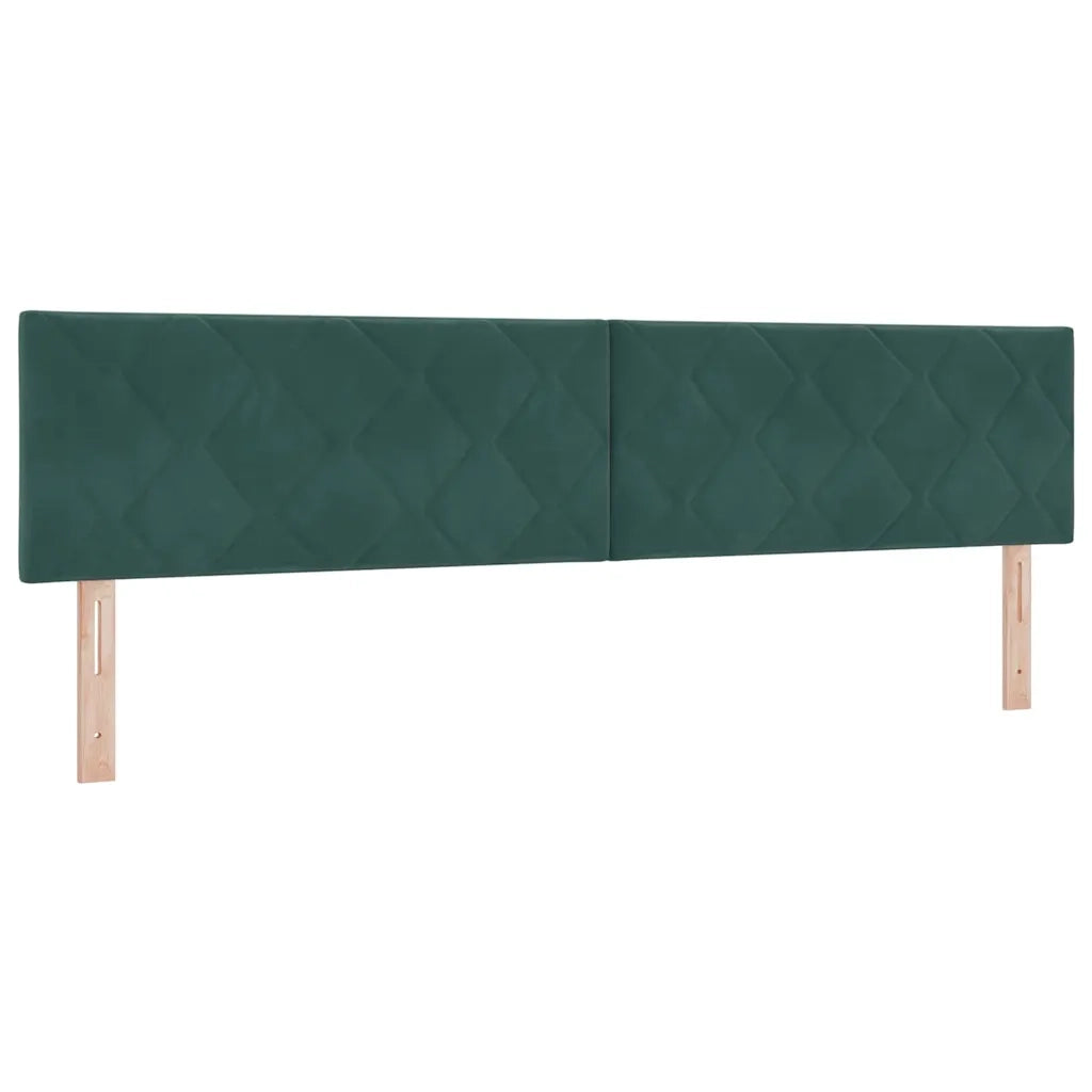 Testiera Verde Scuro 200 cm Velluto 42007290