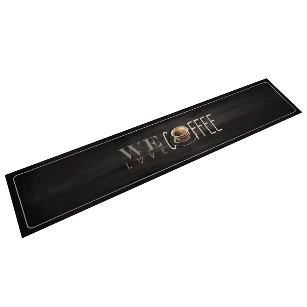 Tappetino da cucina lavabile design elegante assorbente 300 x 60 cm velluto grigio 02_0056431