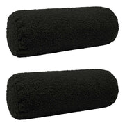 Federa 2 pcs HEERLEN Nero Ø 15 x 40 cm Bouclé 923273
