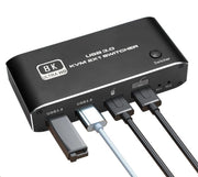 Switch KVM 2 Porte HDMI 4 USB 3.0 4K 8K ULTRA HD tastiera mouse QZK5