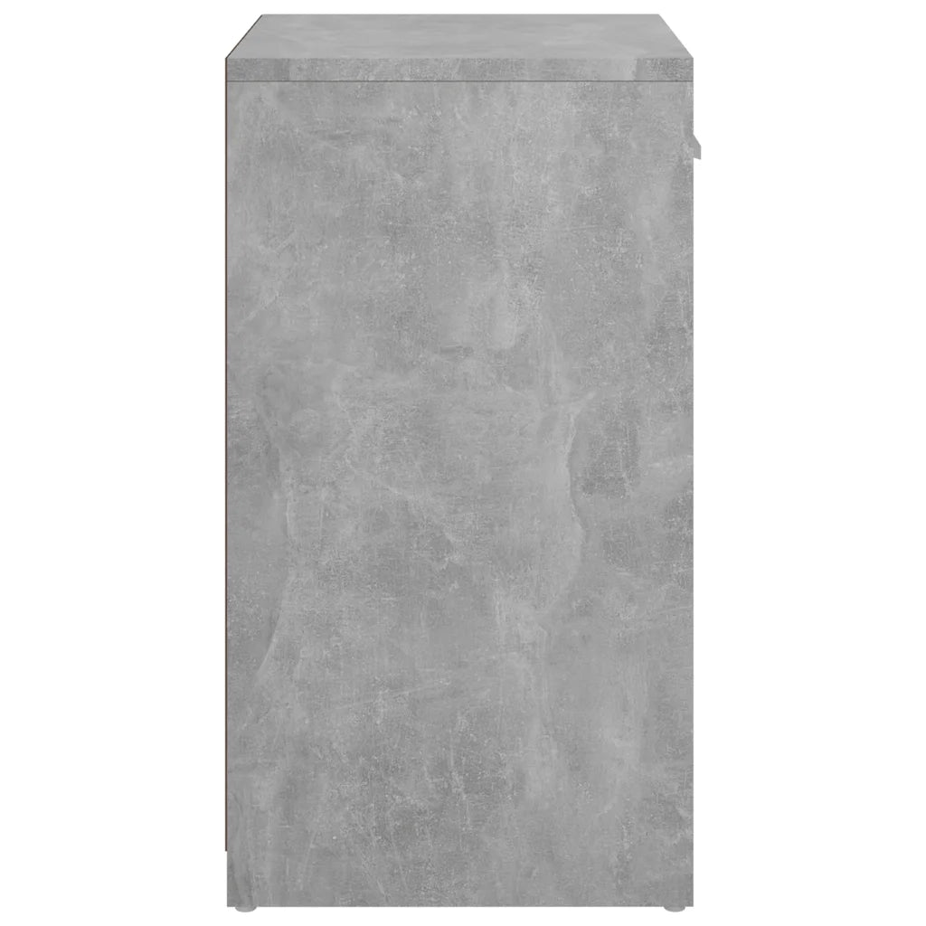 Panca Porta Scarpe Grigio Cemento 94,5x31x57 cm Multistrato 326745