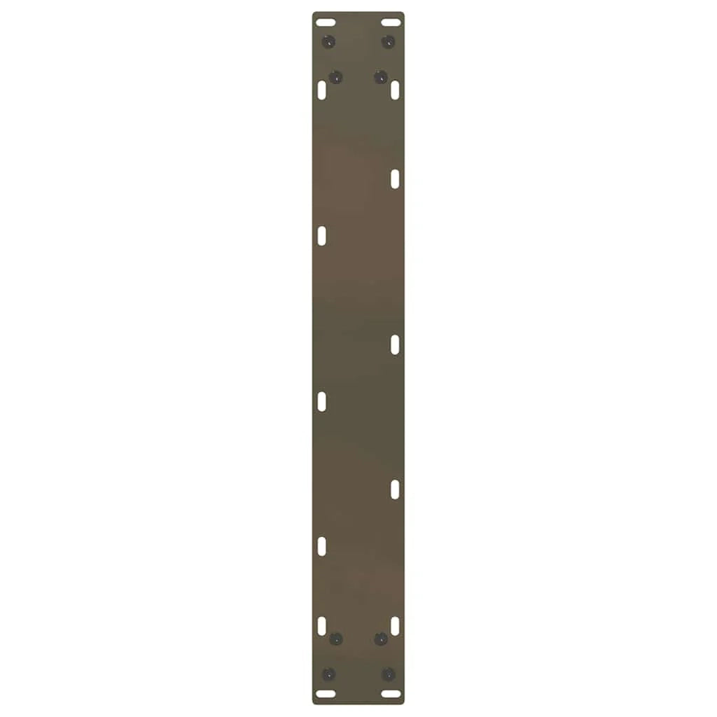 Set di 2 gambe per tavolo da bar a forma di U 60 x 100 cm stabili e moderne in acciaio naturale 02_0057479