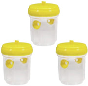 Cattura Insetti Ecologica - Raccoglitore Insetti - Cattura Insetti Reciclabile - Cattura Veli - Plastica - Giallo - Dimensioni 13x9x7,5 cm - Raccoglitore Insetti