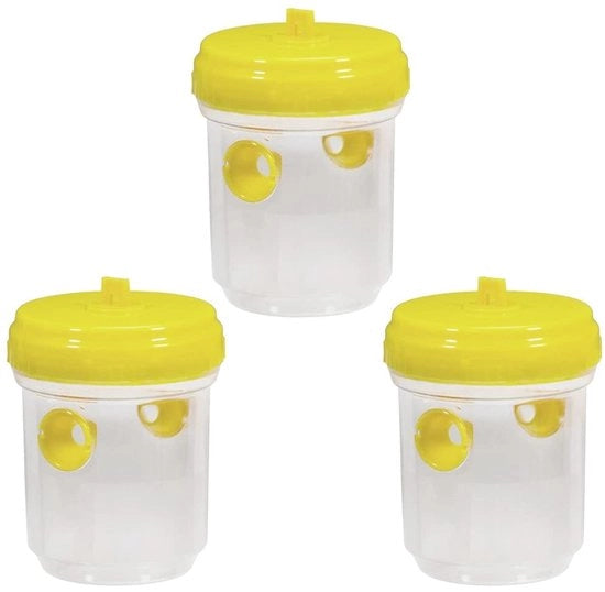 Cattura Insetti Ecologica - Raccoglitore Insetti - Cattura Insetti Reciclabile - Cattura Veli - Plastica - Giallo - Dimensioni 13x9x7,5 cm - Raccoglitore Insetti