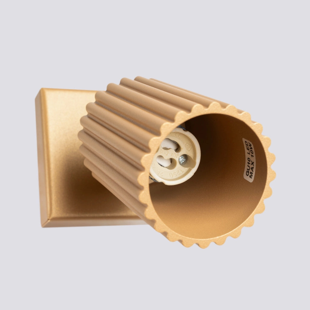Applique moderna oro orientabile GU10 10W GRAVIO Pure Lume